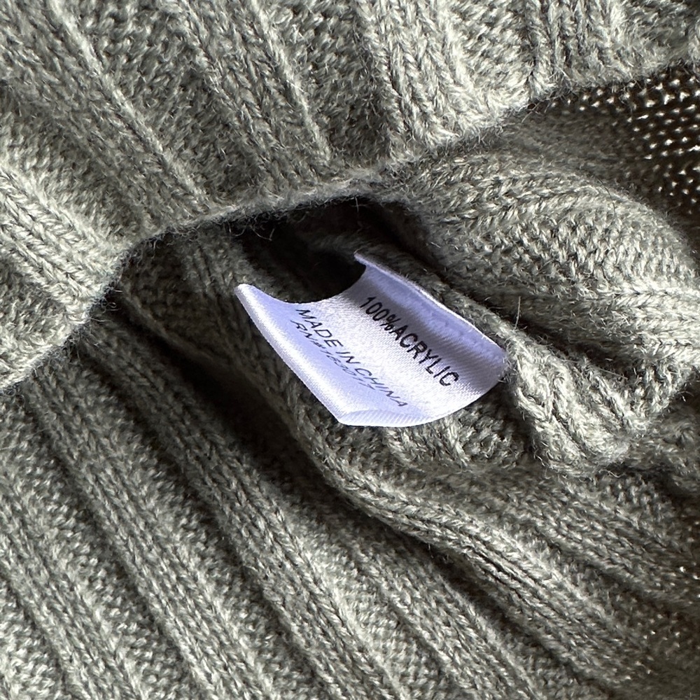 Princess Polly Ribbed Knit Sweater - Sage Green - Picture 4 of 5